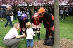 Anime costumes at Brooklyn Botanical Gardens Cherry Blossom Festival