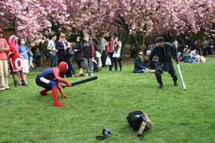 Anime costumes at Brooklyn Botanical Gardens Cherry Blossom Festival