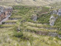 archaeological terraced structures in Tambomachay Community