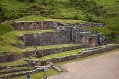 Tambomachay Incan resort in Peru with well-fitted polygonal blocks and ceremonial springs