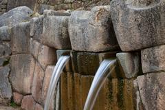 Tambomachay Incan ruins with ceremonial spring and hydraulic system