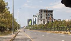 Jinnah Avenue Skyline in Blue Area, Islamabad