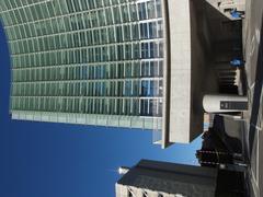 National Art Center Tokyo building with a unique wavy glass facade