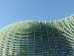 The façade of the National Art Center in Tokyo