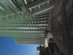 National Art Center in Tokyo exterior view with unique waving glass facade