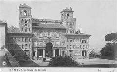 early 20th century postcard of the French Academy in Rome