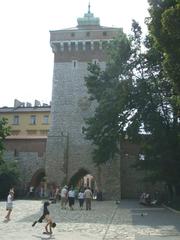 Florian Gate in Kraków from outside the walls