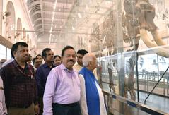 Union Minister Dr. Harsh Vardhan and Governor Keshari Nath Tripathi inaugurating Zoological and Botanical galleries