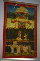 18th century Rajasthani painting of Agatapati Nayika, gouache on paper