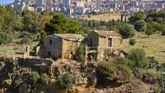 Agrigento cityscape in Province of Agrigento, Italy