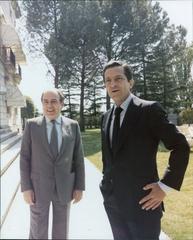 Adolfo Suárez meeting Jordi Pujol at the Moncloa Palace