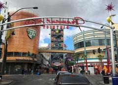 Northwest view along Fremont Street in downtown Las Vegas