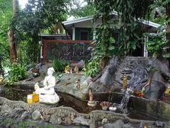 Garden of Wat Umong Suan Phutthatham in Chiang Mai