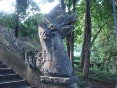 Wat Umong in Chiang Mai with ancient Buddhist structures surrounded by trees