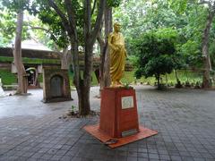 Statue of a monk at Wat Umong Suan Phutthatham in Chiang Mai