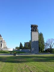 Cenotaph with Shrine of Remembrance on the left