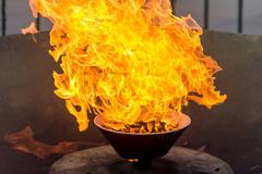 Eternal Flame at the Shrine of Remembrance in Melbourne