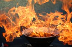 Eternal Flame at the Shrine of Remembrance, Melbourne