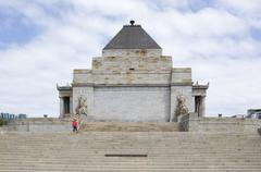 Shrine of Remembrance from the east near the Legacy Garden