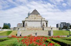 Shrine of Remembrance with clear sky