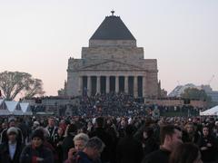 Shrine of Remembrance after ANZAC Day dawn service