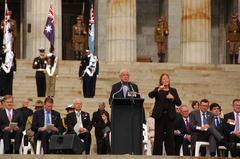 ANZAC Day Ceremony at the Shrine of Remembrance