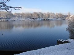 Powell's Pool and Sailing Club after overnight snow