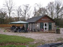 Blackroot Bistro at Blackroot Pool in Sutton Park on a rainy day