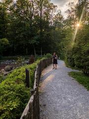 Scenery and animals of Langenau Wild Park Zurich