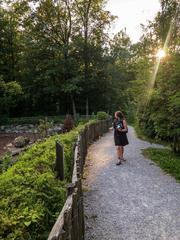 Scenic view of Langenau Wild Park in Zurich featuring wildlife