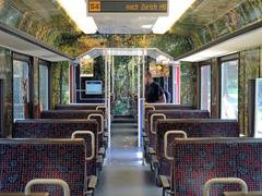 Sihltal Zürich Uetliberg Bahn train at Wildnispark Zürich-Sihlwald