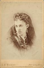 Studio portrait of Mary Alice Prentice Huntington