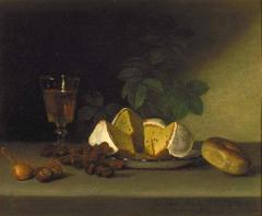 Still Life with Wine, Cake, and Nuts painting by Raphaelle Peale