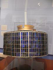 Syncom satellite at the Huntington Library exhibition