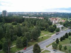 Antakalnis district in Vilnius, Lithuania, panoramic view