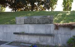 Monument in front of the Vilnius TV tower