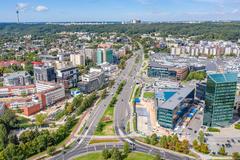 Street view of T. Narbuto g. in Vilnius