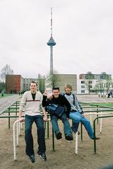 Lithuanian teenagers in a group photo