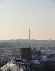 Gedimino castle and Vilnius TV tower