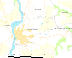 Map of L'Isle-Jourdain, France