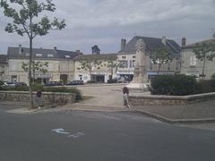 Main square of L'Isle-Jourdain in Vienne, France