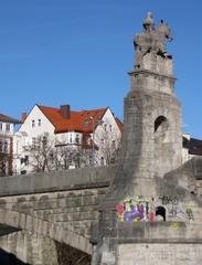 Wittelsbacherbrücke Munich with Jugendstil railing.