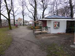 kiosk in the Frühlingsanlagen park in Munich