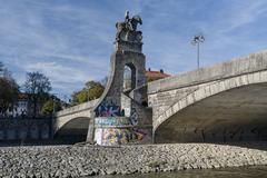 Graffiti on the Wittelsbacherbrücke in Munich