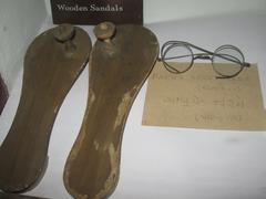 Gandhiji's chappal and spectacles