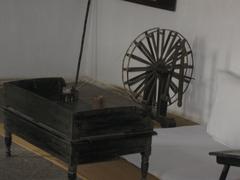 Gandhiji's Charkha and table at Sabarmati Ashram