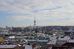 Panoramic view of Old Town Hall in Prague