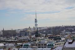 Panoramic view of Old Town Hall in Prague