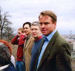 Martin Bursík with several Green Party candidates during the 2006 parliamentary elections