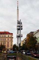 Fernsehturm Prag tower against a clear sky